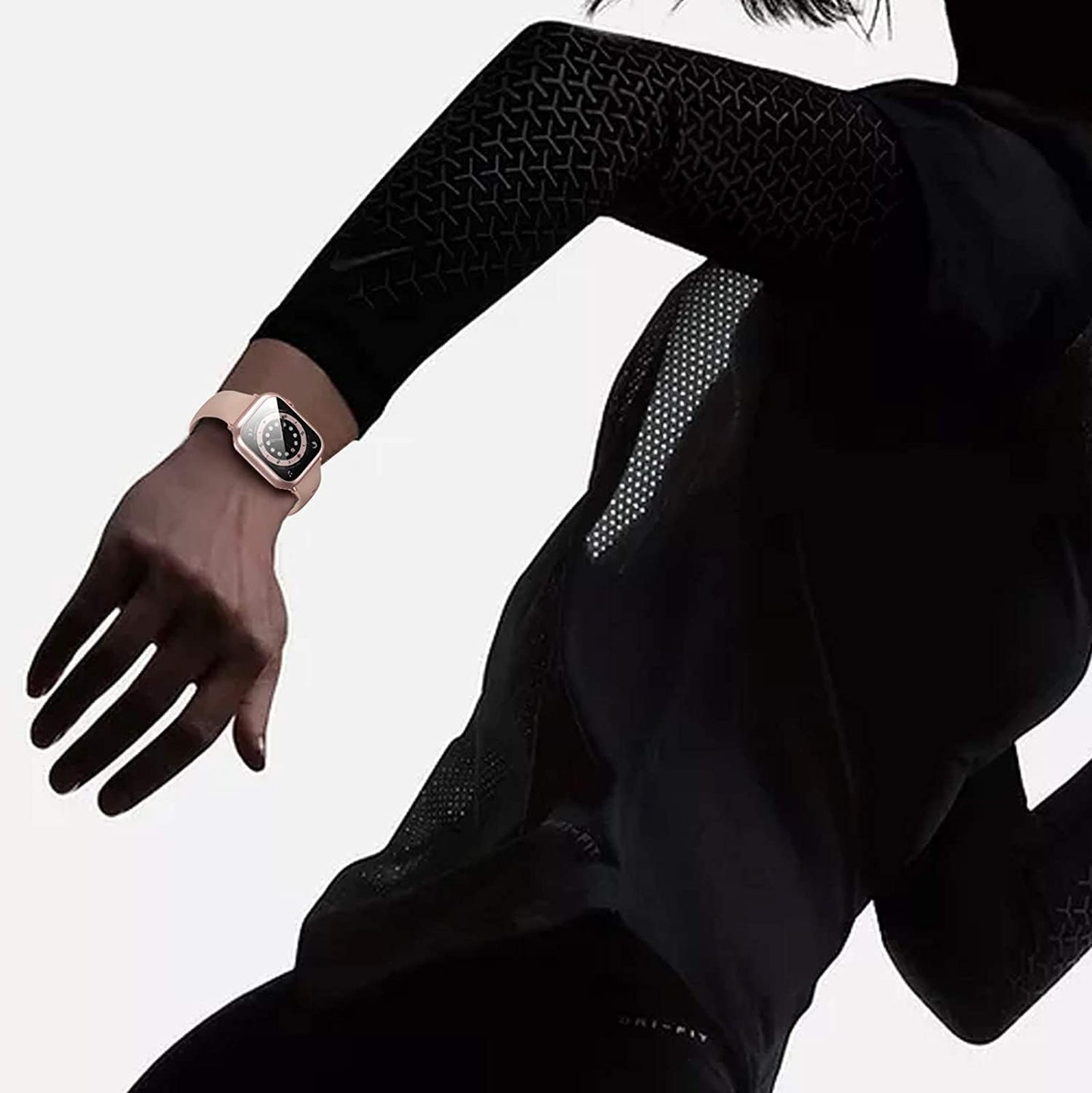 6 Pack Case for Apple Watch Series 9/8/7 45Mm Tempered Glass Screen Protector, Hard PC Ultra-Thin Scratch Resistant Full Protective Face Cover Bumper for Iwatch 45Mm Accessories