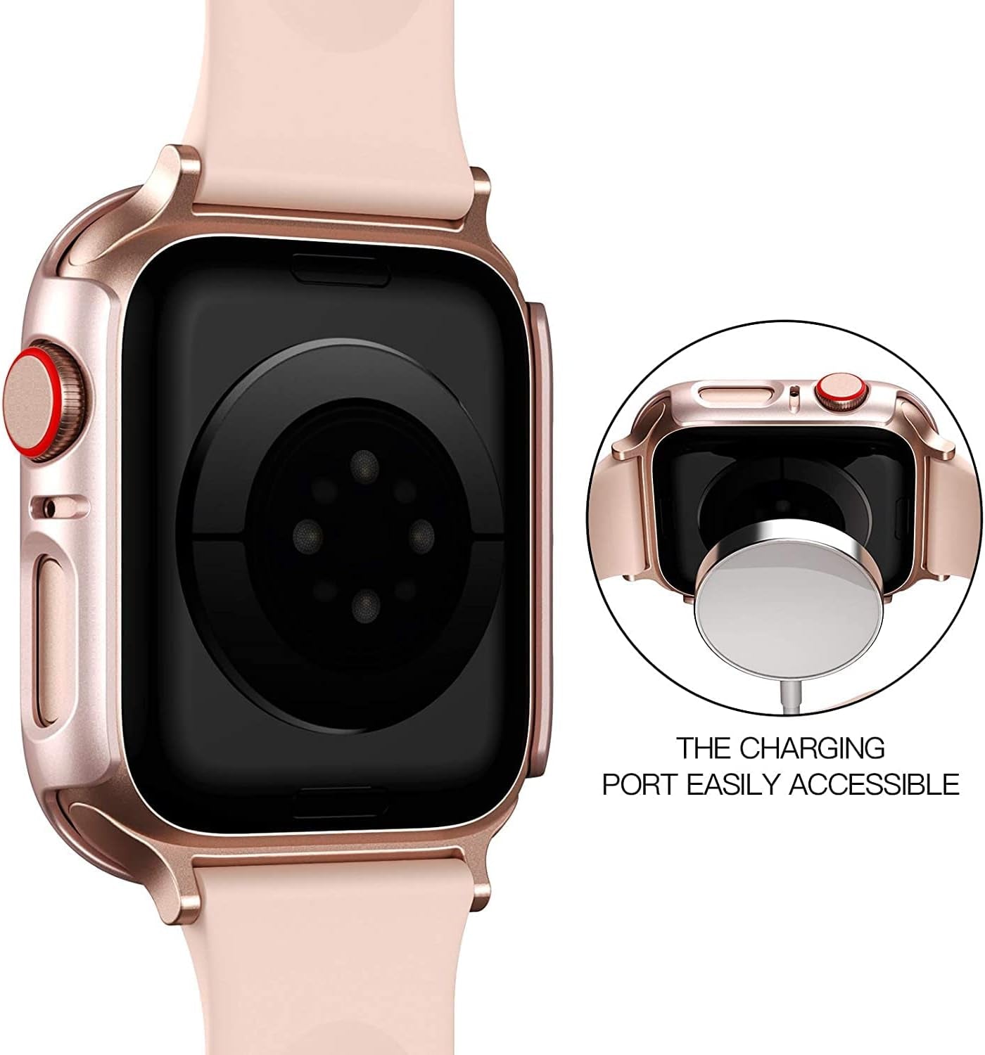 6 Pack Case for Apple Watch Series 9/8/7 45Mm Tempered Glass Screen Protector, Hard PC Ultra-Thin Scratch Resistant Full Protective Face Cover Bumper for Iwatch 45Mm Accessories